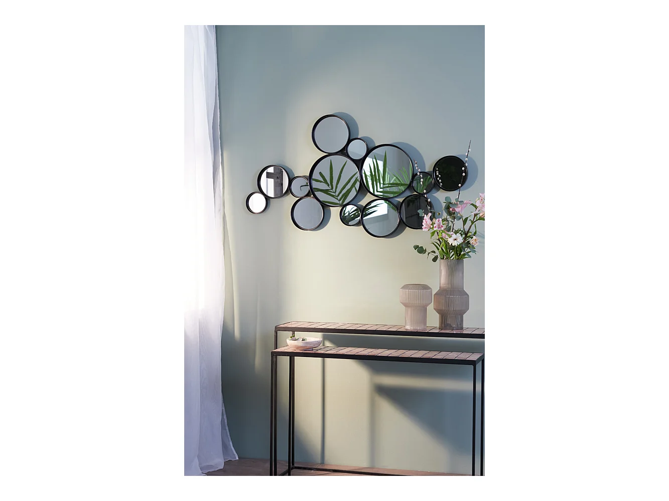 Miroir CIELO - 127x3,5x64,5cm - Noir