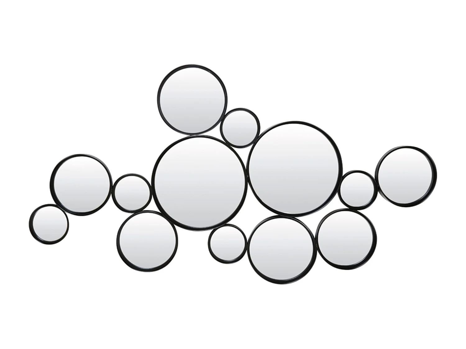 Miroir CIELO - 127x3,5x64,5cm - Noir