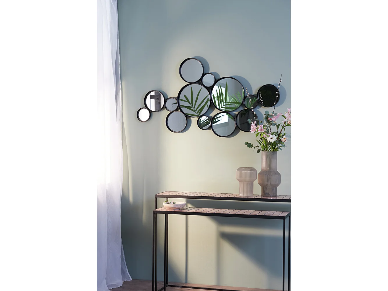 Miroir CIELO - 127x3,5x64,5cm - Noir