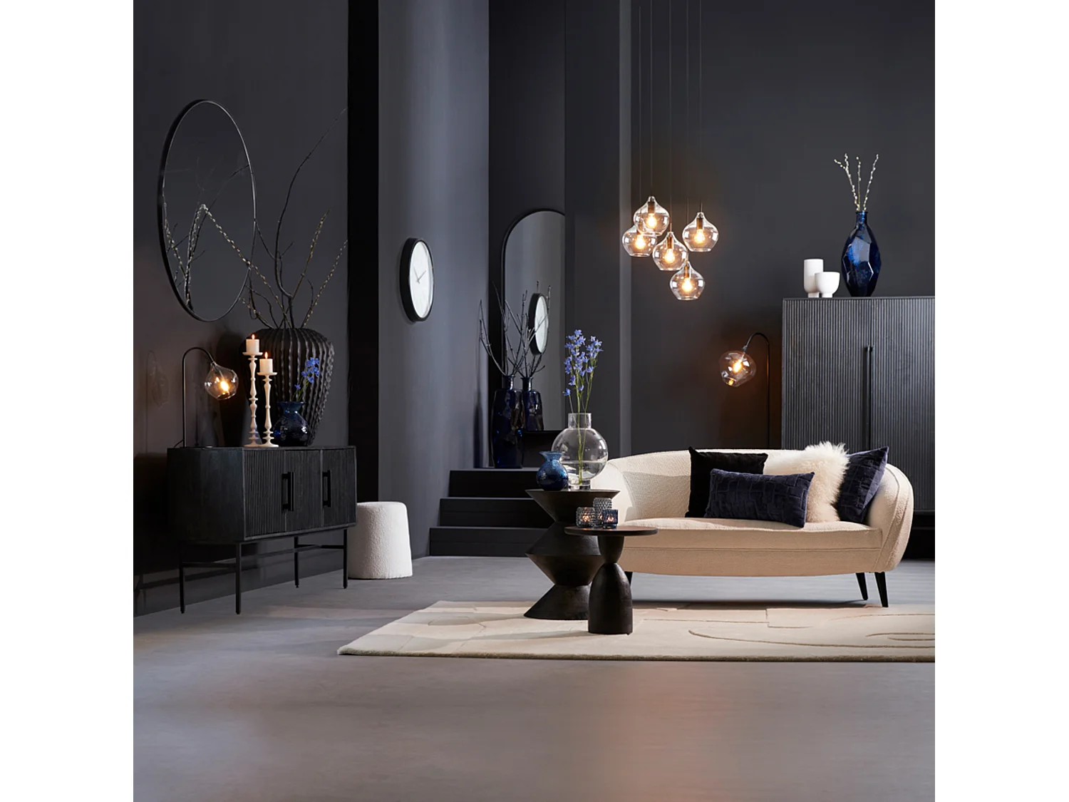 Miroir FERES - 70x5x180cm - Noir