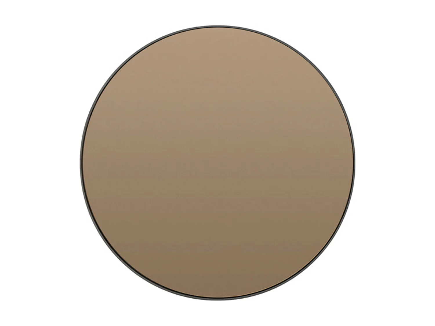 Spiegel ESPEJO - 70x1.5x70cm - Zwart