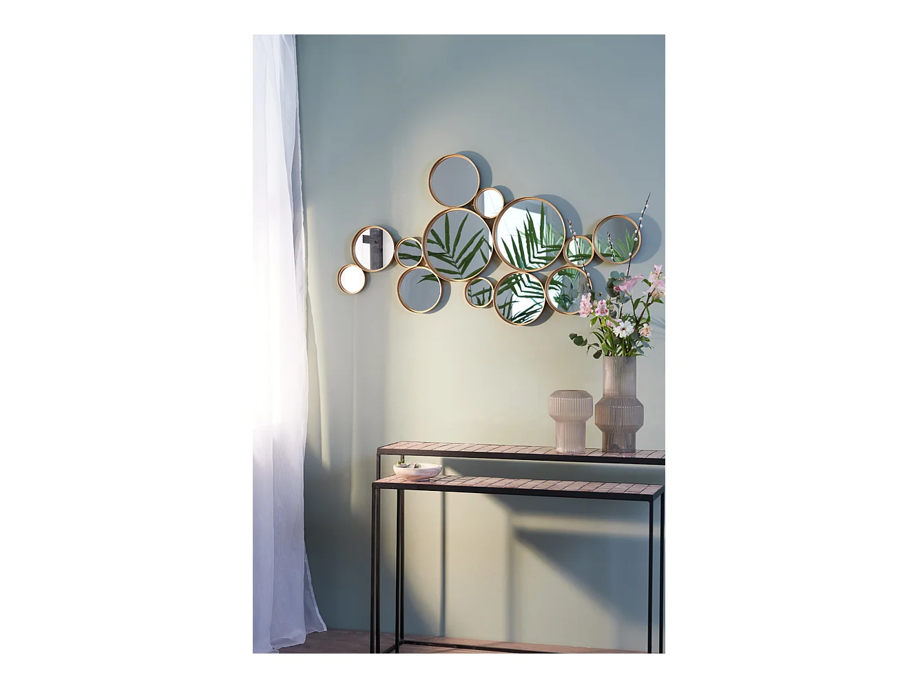 Miroir CIELO - 127x3,5x64,5cm - Doré