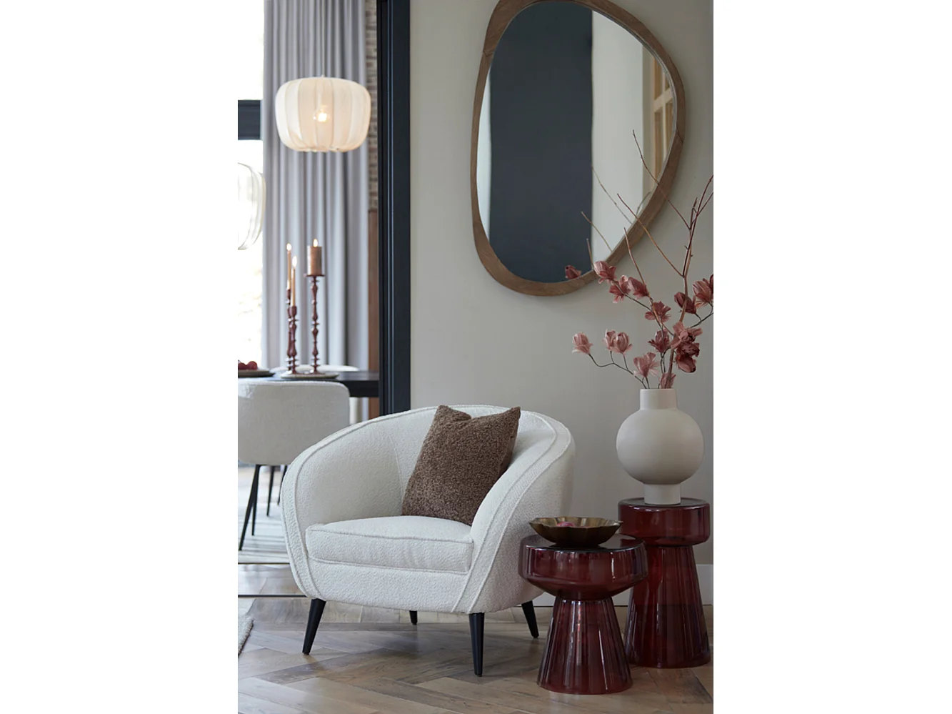Miroir SONORA - 120x5x80cm - Marron
