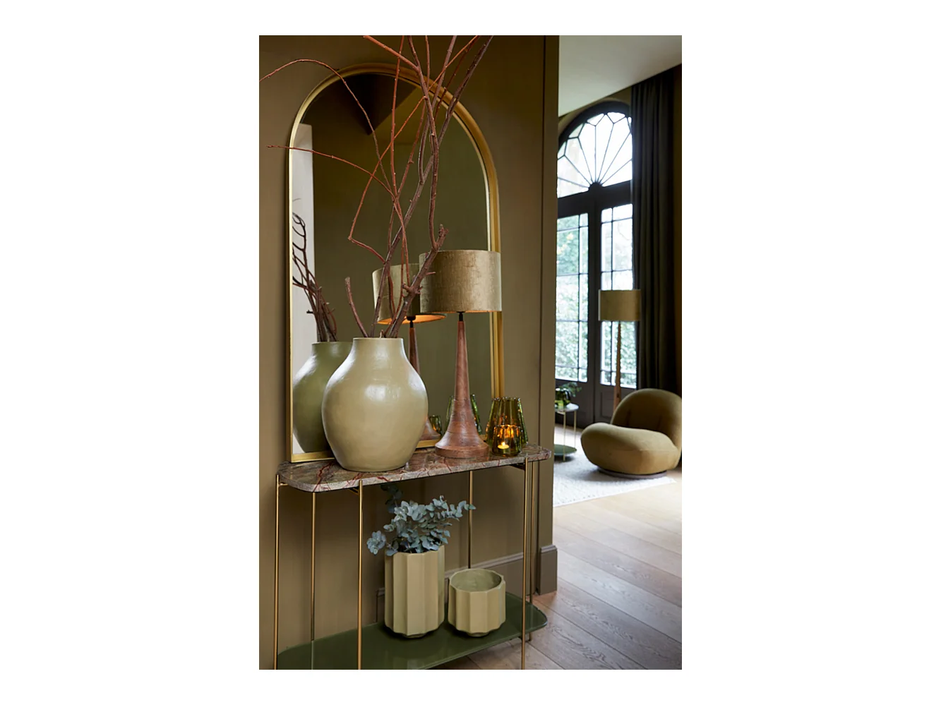 Miroir FERES - 90x5x150cm - Bronze