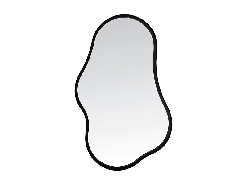 Spiegel LEVU - 39x4x59,5cm - Schwarz