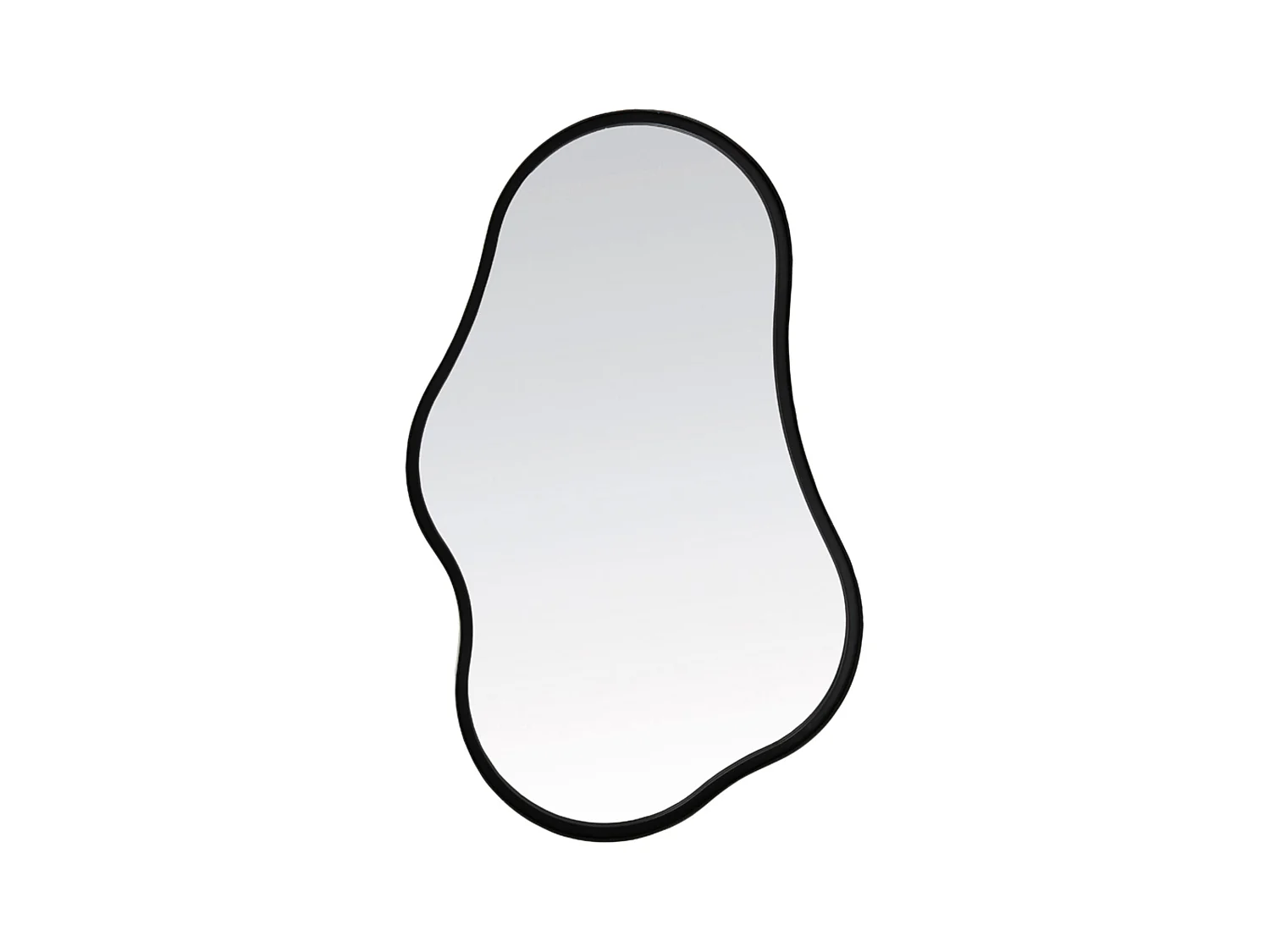 Spiegel LEVU - 39x4x59,5cm - Schwarz