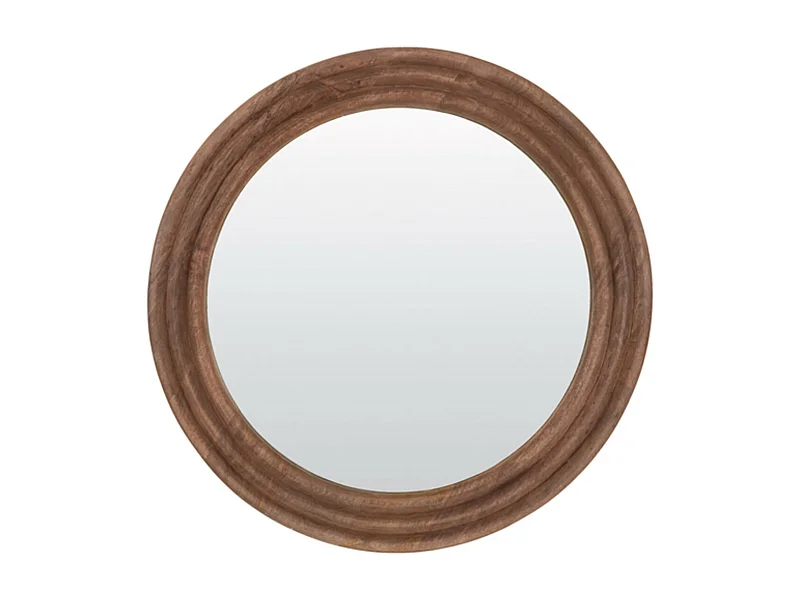Miroir FLORION - 100x4x100cm - Marron