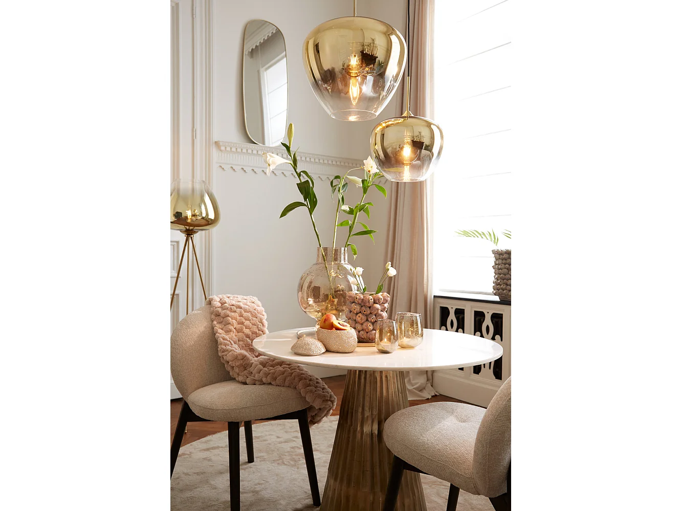 Spiegel LIBRA - 40x1.5x100cm - Goud