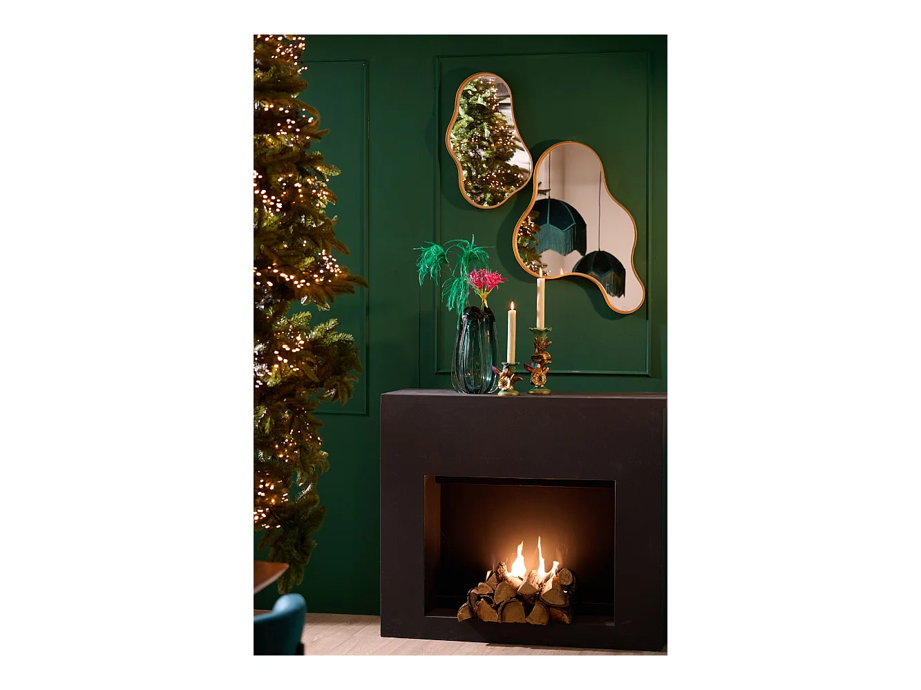 Spiegel LEVU - 39x4x59,5cm - Gold