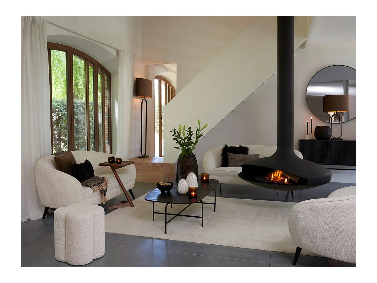 Miroir ESPEJO - 116x1,5x116cm - Noir