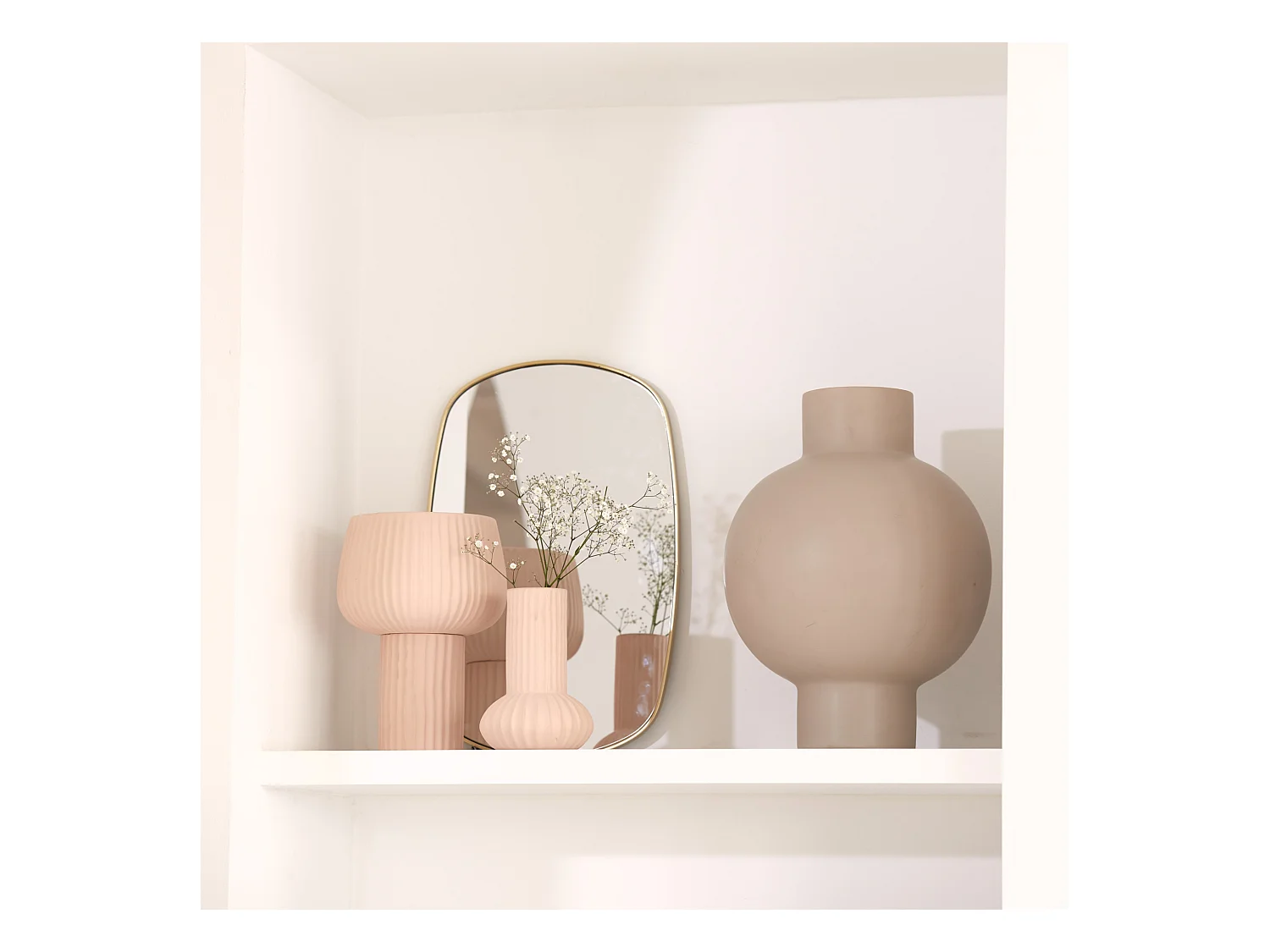 Spiegel BRALO - 36x1.5x55cm - Goud