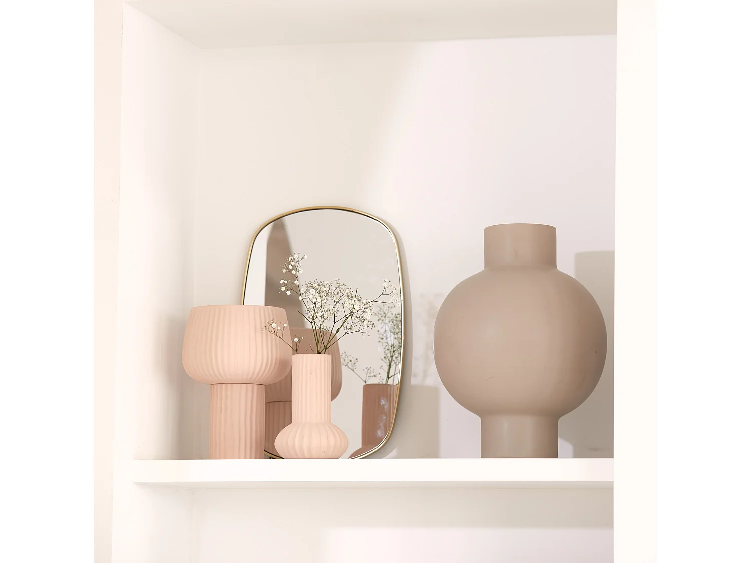 Miroir BRALO - 36x1,5x55cm - Doré