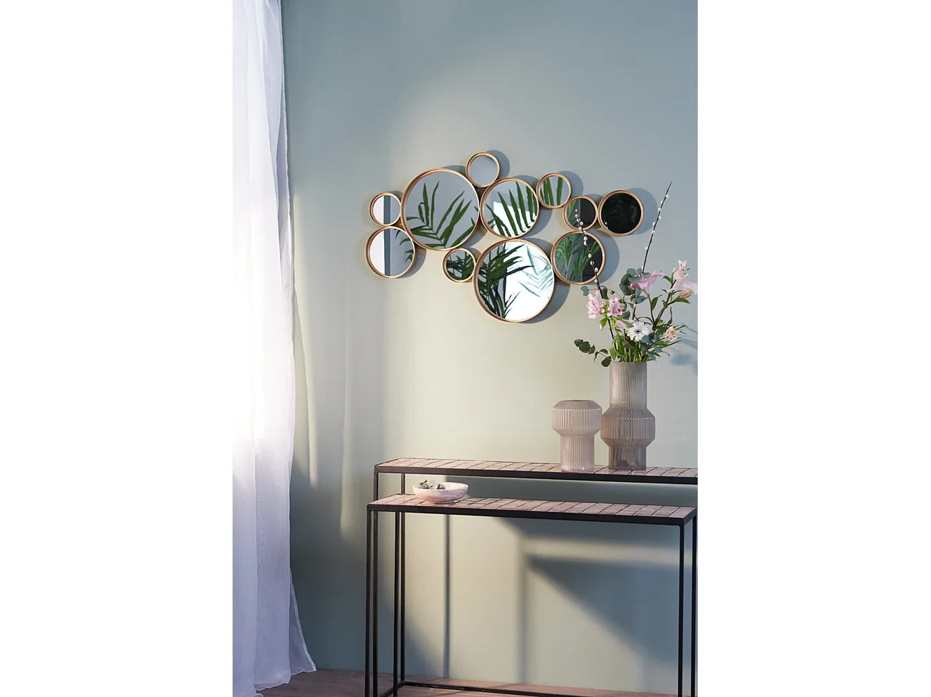 Miroir CIELO - 99x3,5x57,5cm - Doré