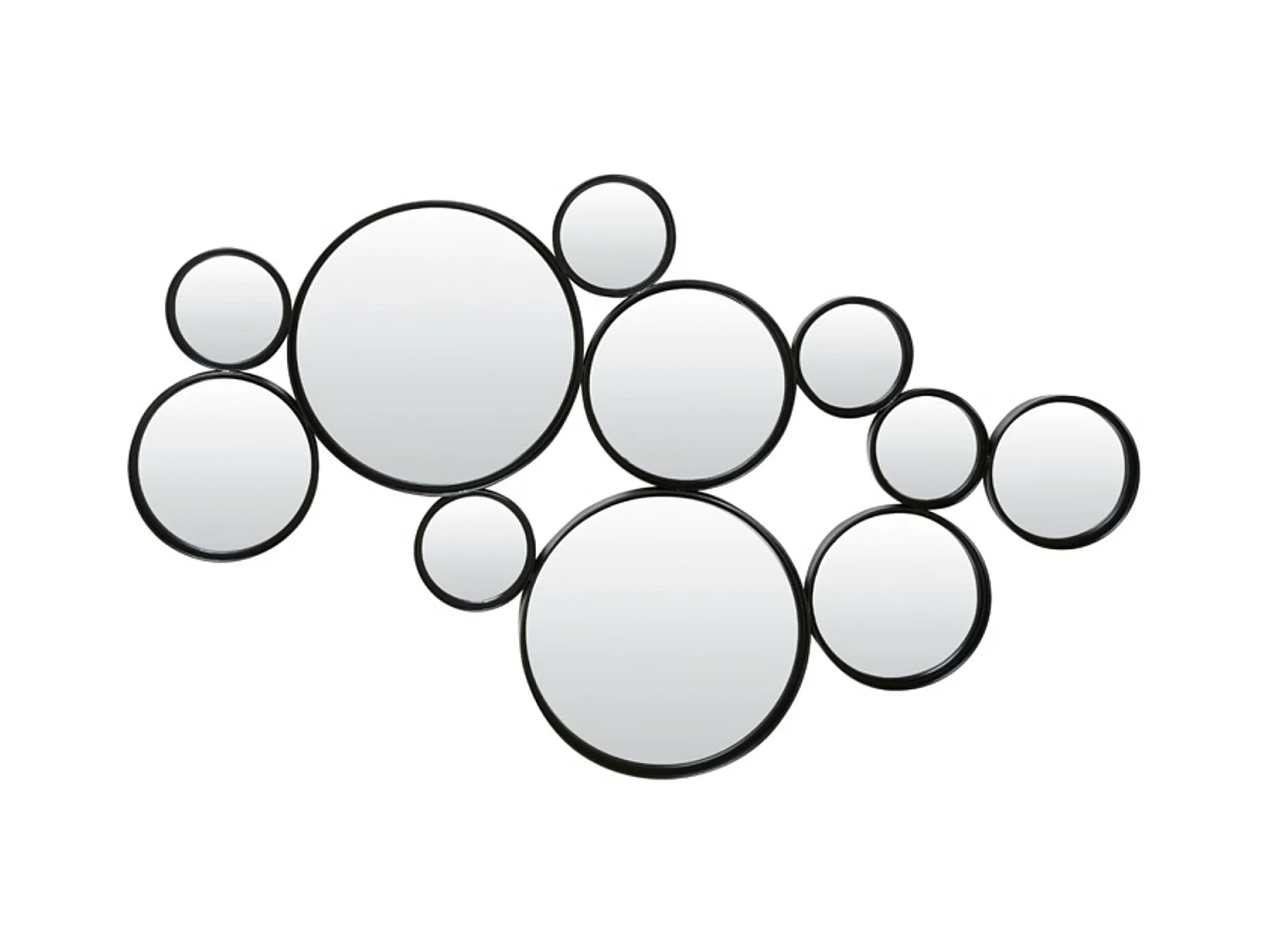 Spiegel CIELO - 99x3.5x57.5cm - Zwart