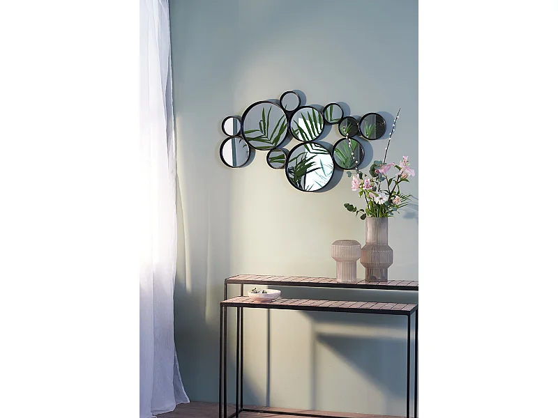 Miroir CIELO - 99x3,5x57,5cm - Noir