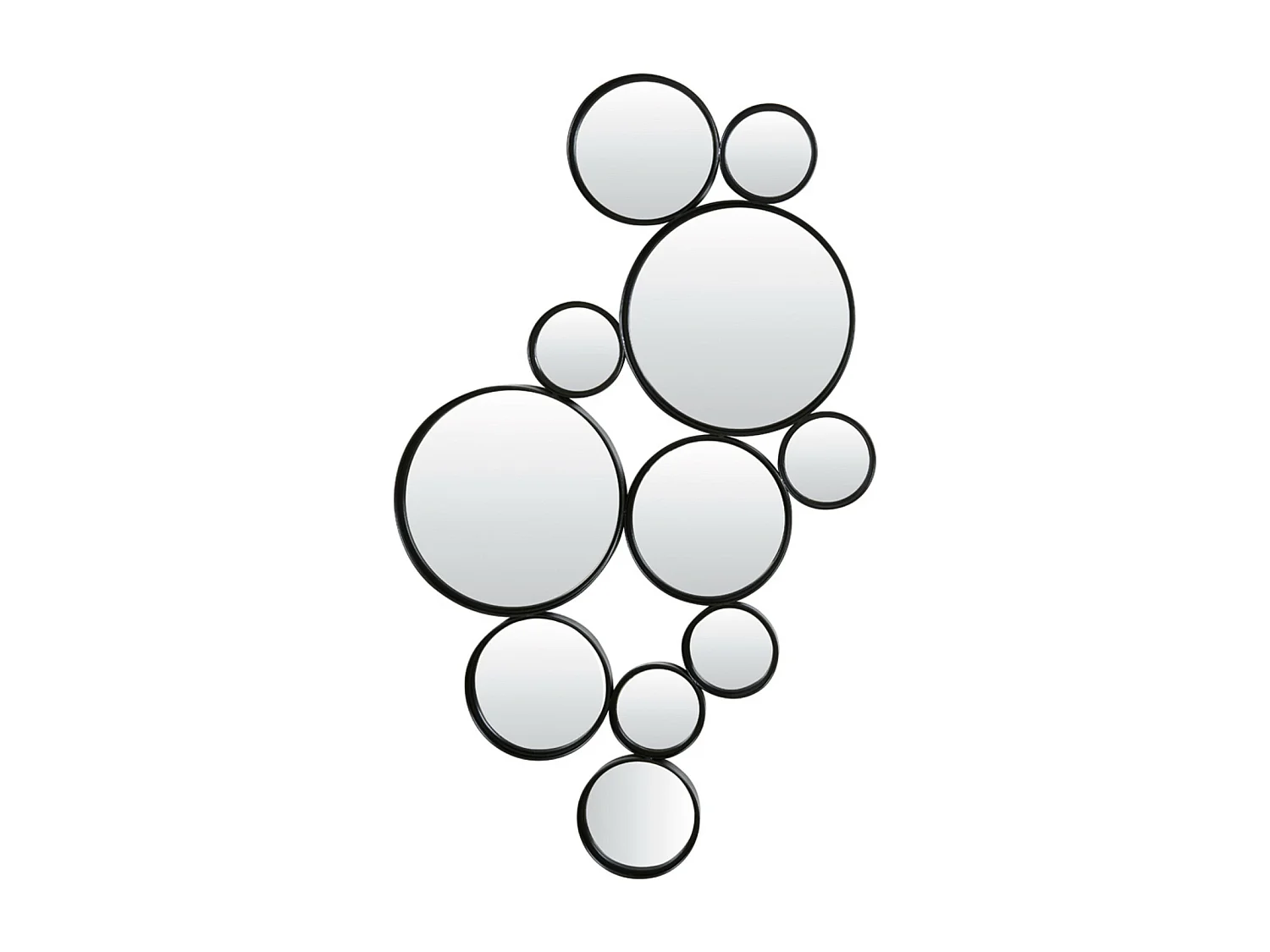 Miroir CIELO - 99x3,5x57,5cm - Noir