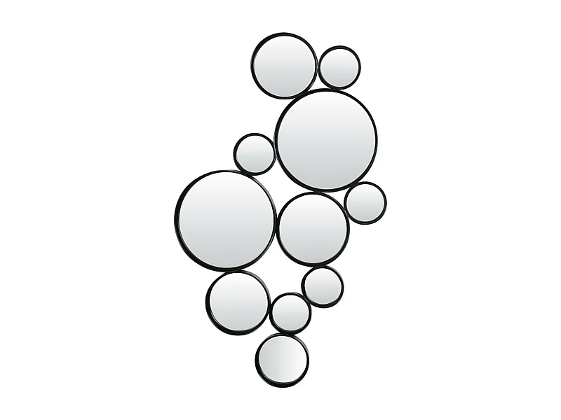 Spiegel CIELO - 99x3,5x57,5cm - Schwarz