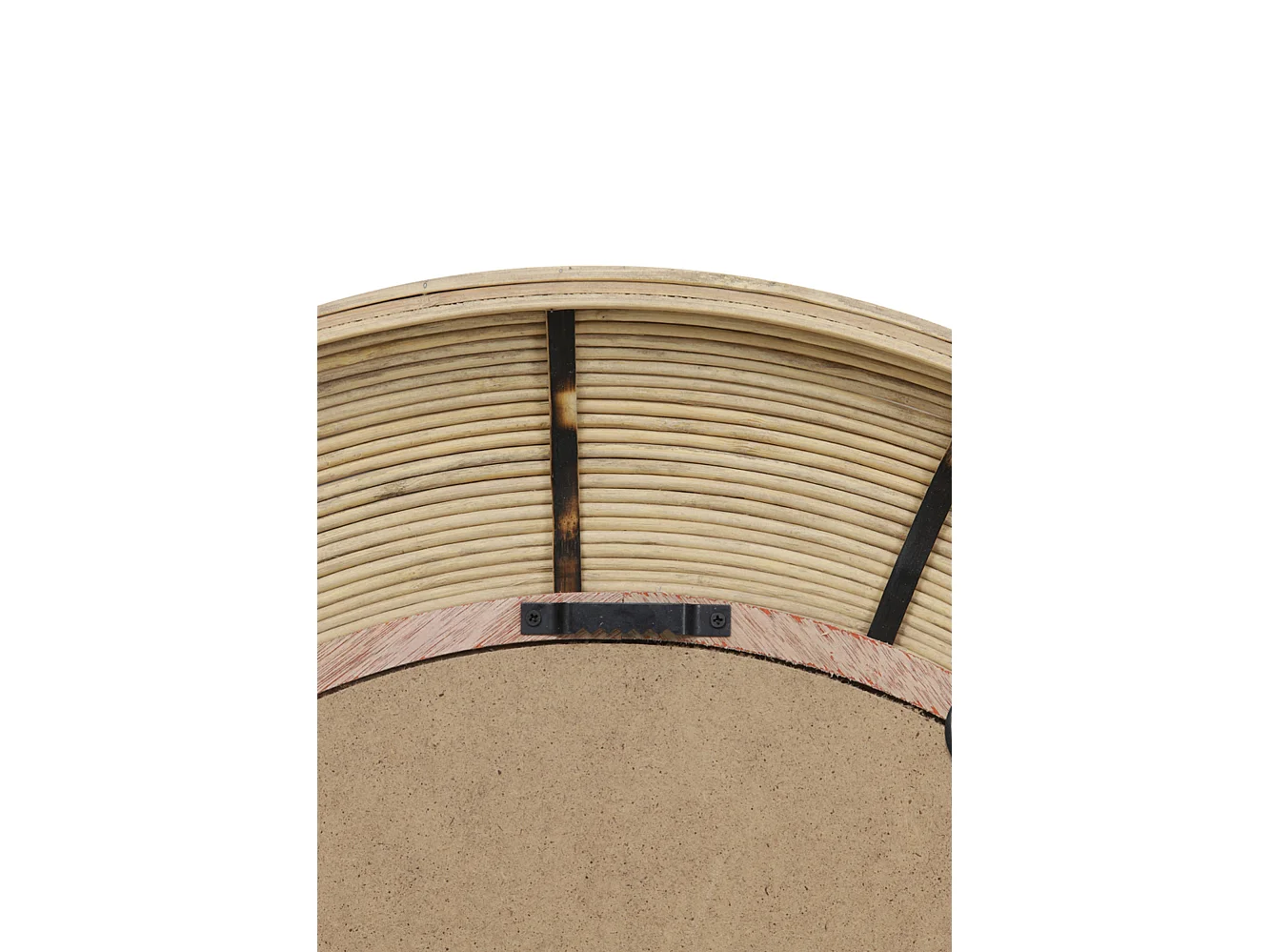 Spiegel PIEDRE - 71x4,5x71cm - Braun