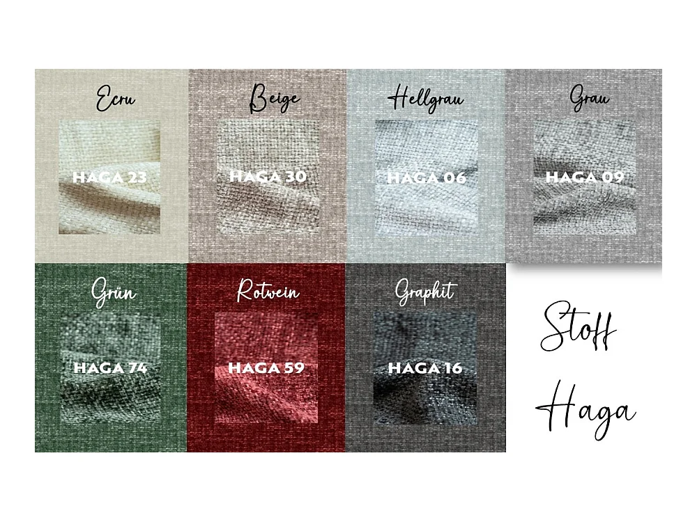 Sofagarnitur 2+1+1 Couchgarnitur serie Grand stilvol, Stoff Haga Beige