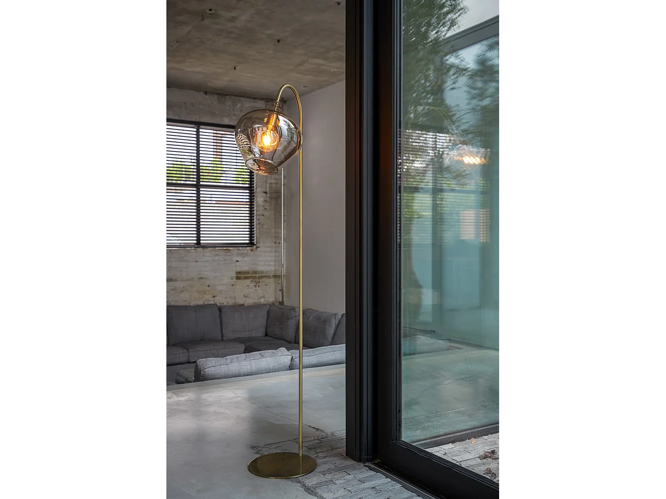 Lampadaire RAKEL - 45x28x160cm - Bronze