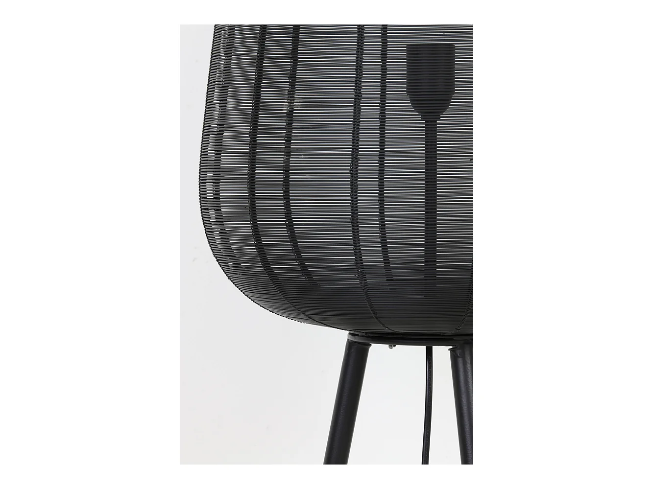 Lampadaire ADETA - Ø37x135cm - Noir