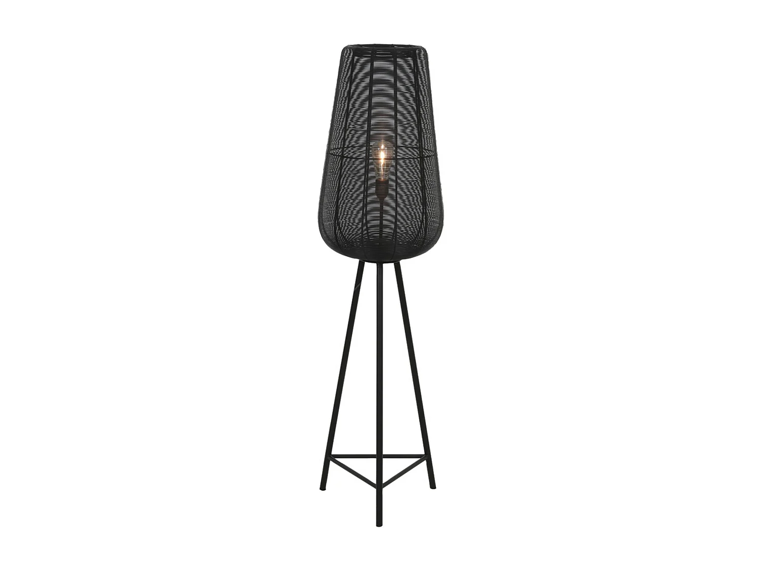 Lampadaire ADETA - Ø37x135cm - Noir