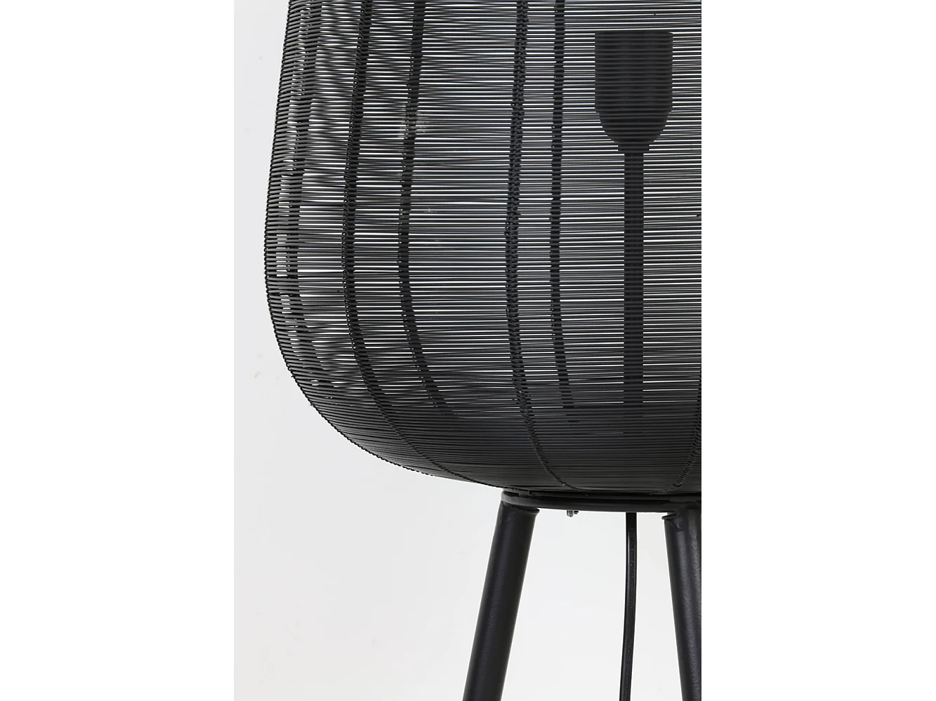 Lampadaire ADETA - Ø37x135cm - Noir