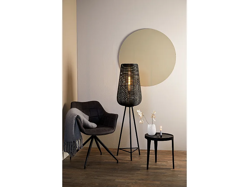 Lampadaire ADETA - Ø37x135cm - Noir