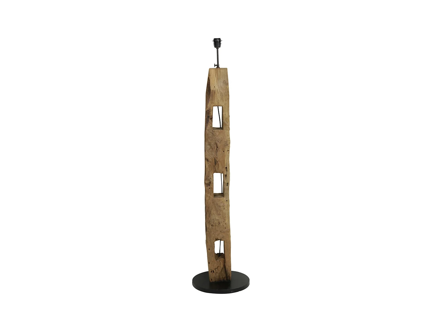 Lampadaire KARLOVO - Ø35x144cm - Marron