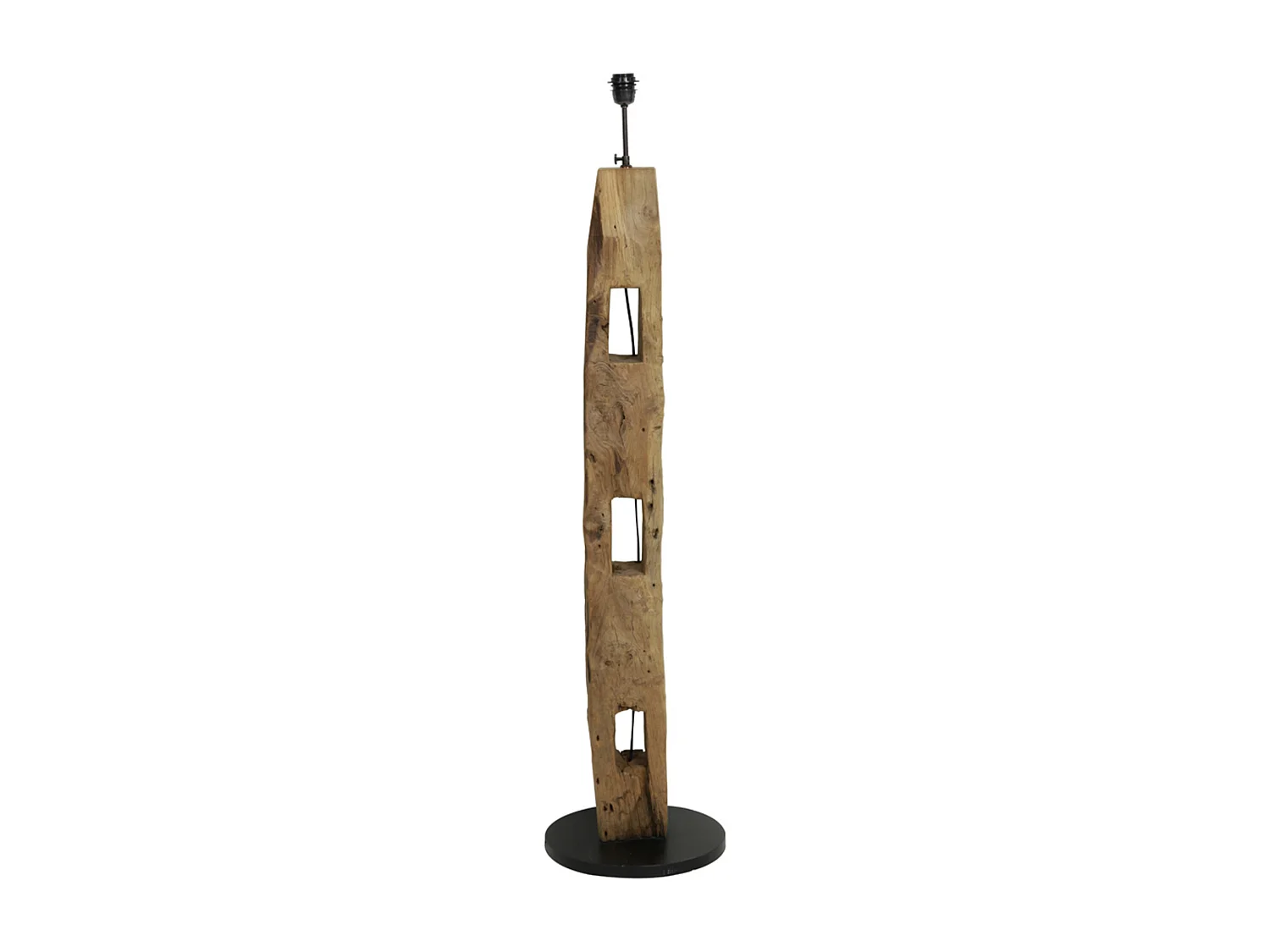 Lampadaire KARLOVO - Ø35x144cm - Marron