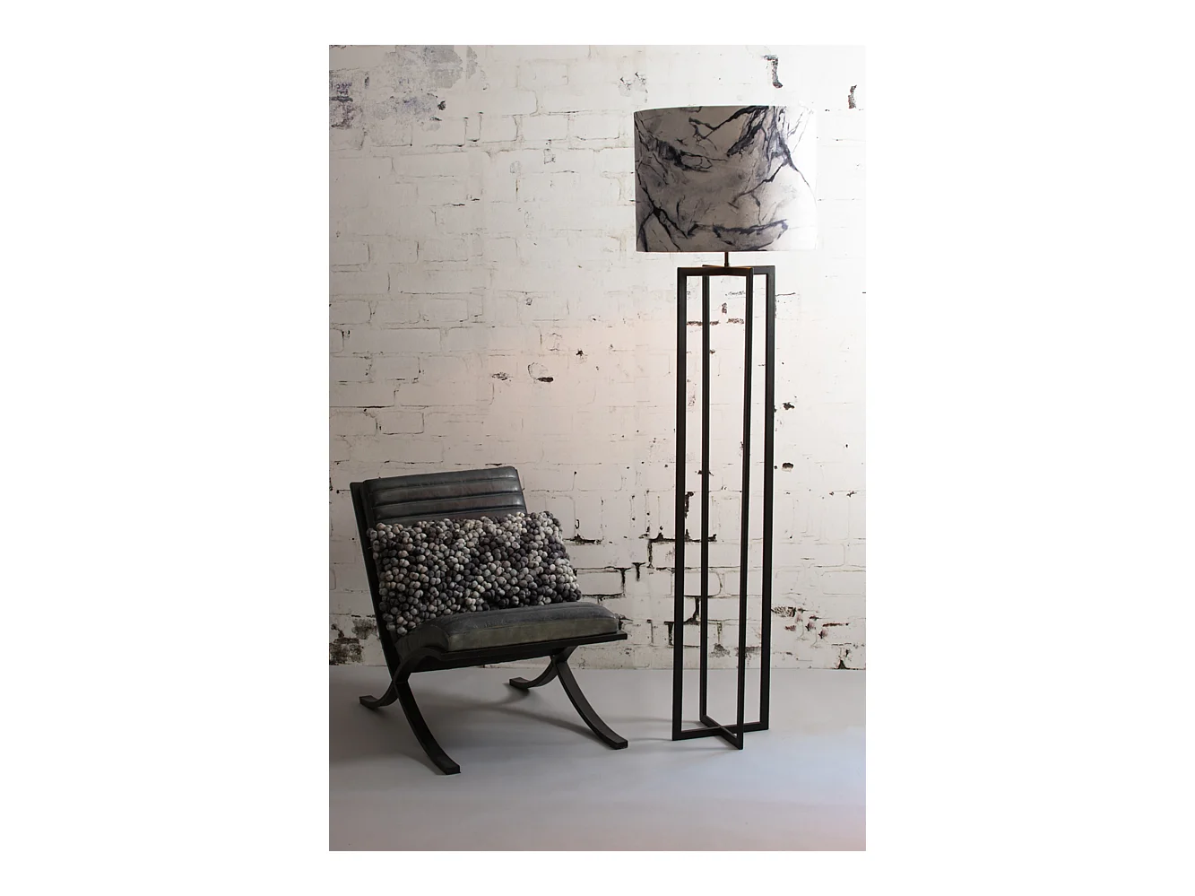 Lampadaire MACE - Ø30x140cm - Noir