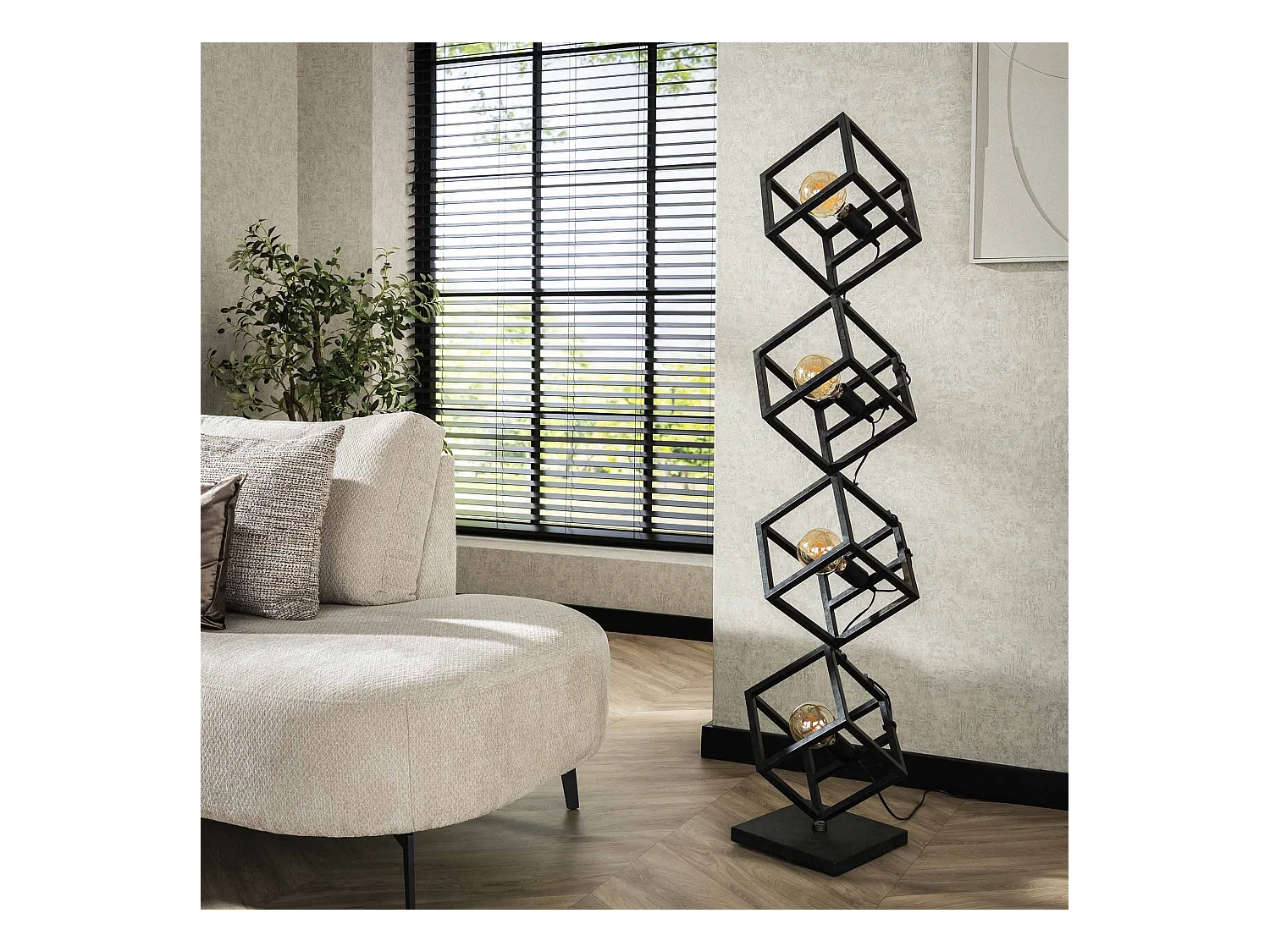 Stehleuchte 4L Cube - Anthrazit