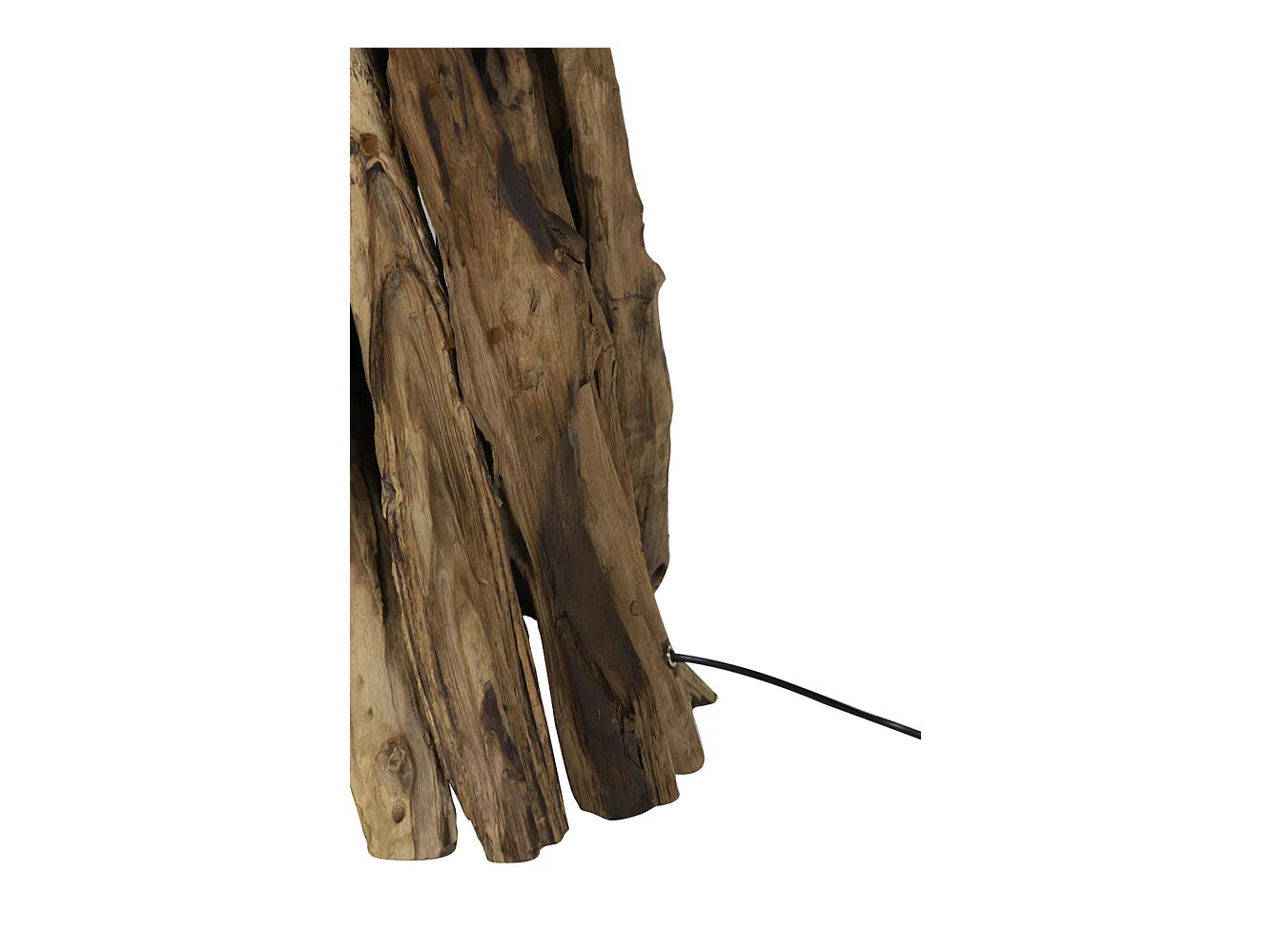 Lampadaire MARGRET - Ø45x165cm - Marron