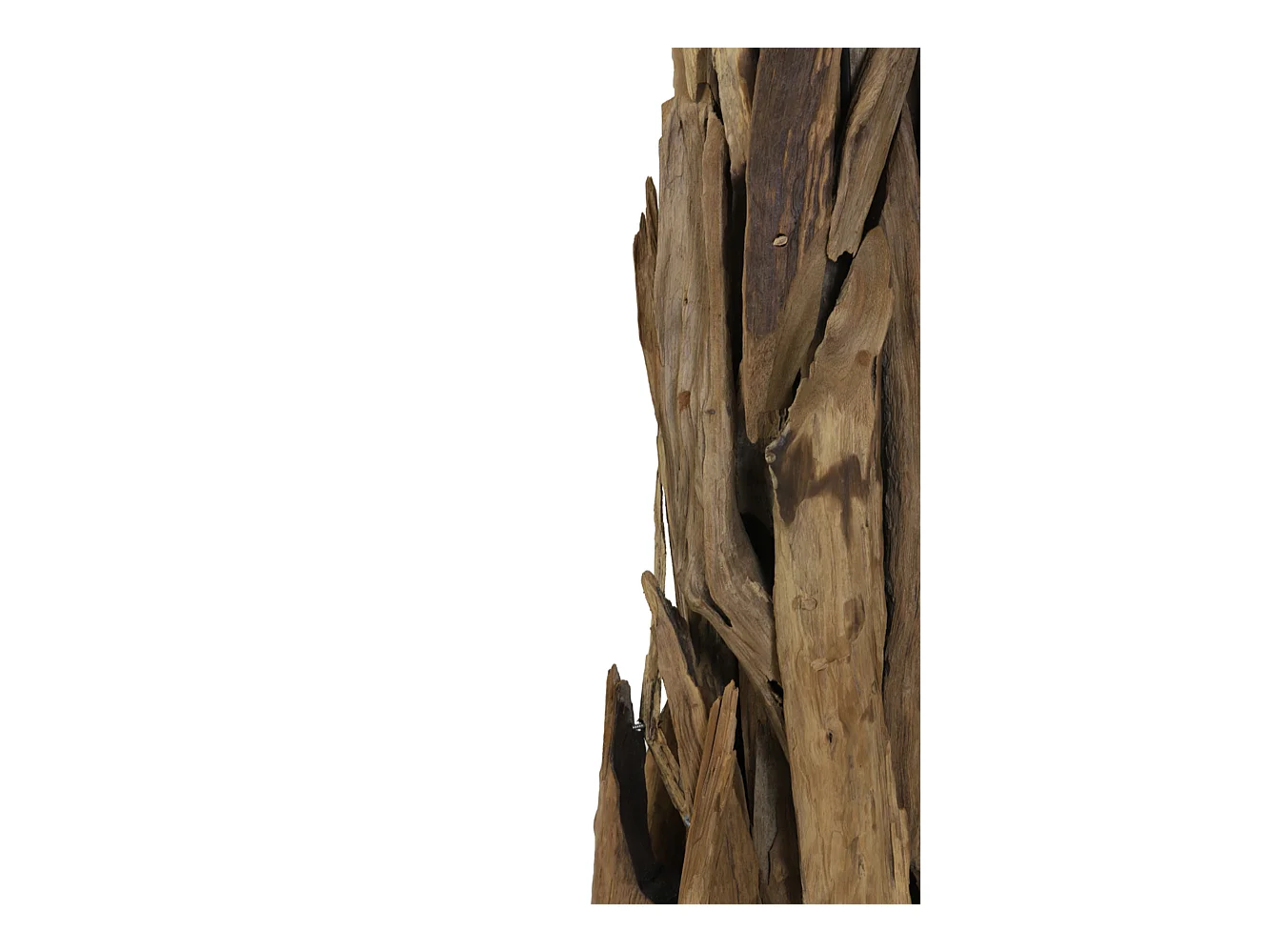 Lampadaire MARGRET - Ø45x165cm - Marron