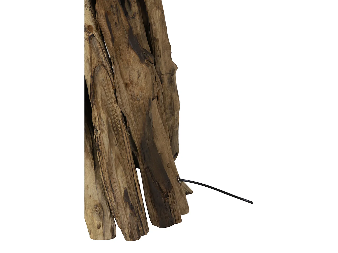 Lampadaire MARGRET - Ø45x165cm - Marron