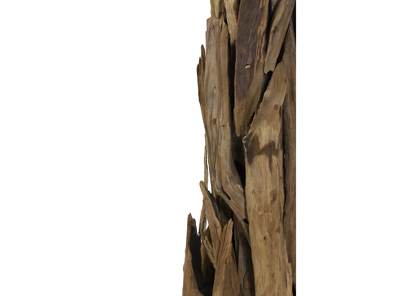 Lampadaire MARGRET - Ø45x165cm - Marron