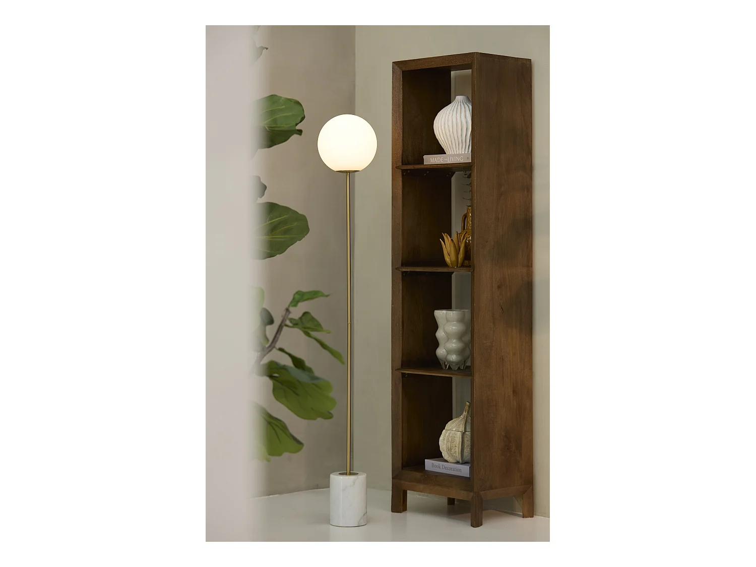 Lampadaire MEDINA - Ø25x156cm - Blanc