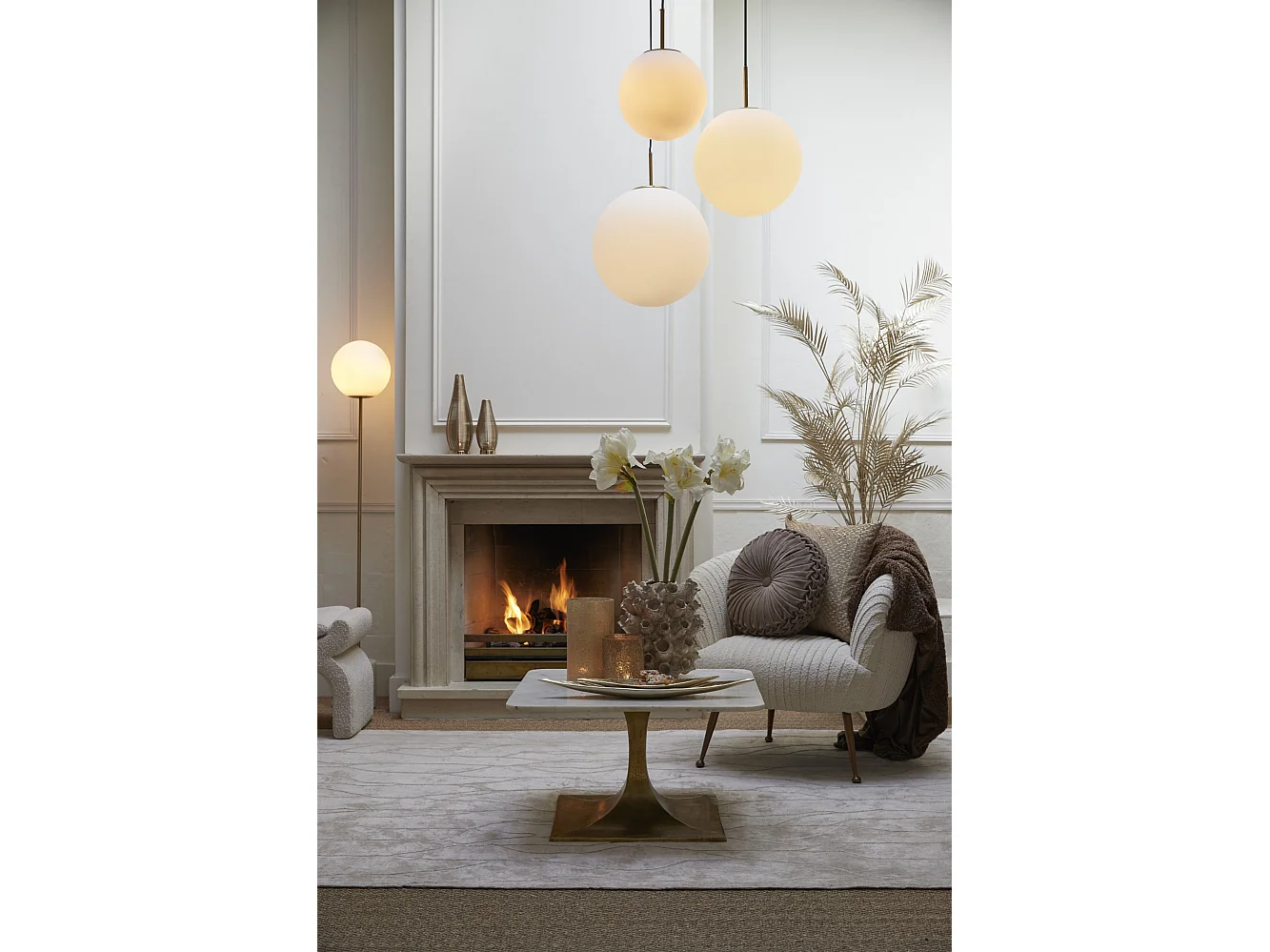 Lampadaire MEDINA - Ø25x156cm - Blanc