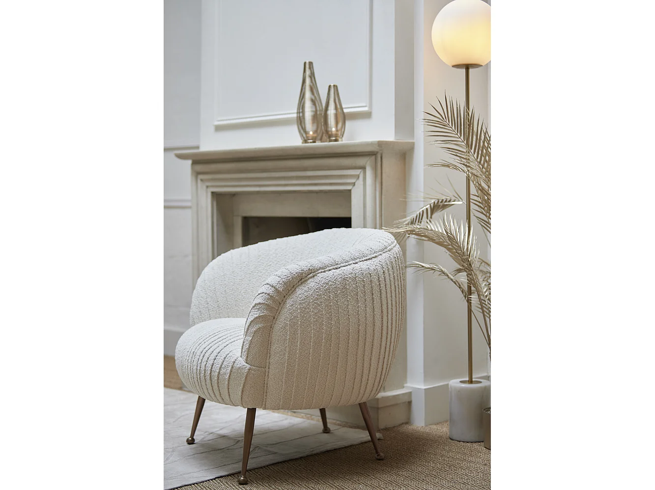 Lampadaire MEDINA - Ø25x156cm - Blanc