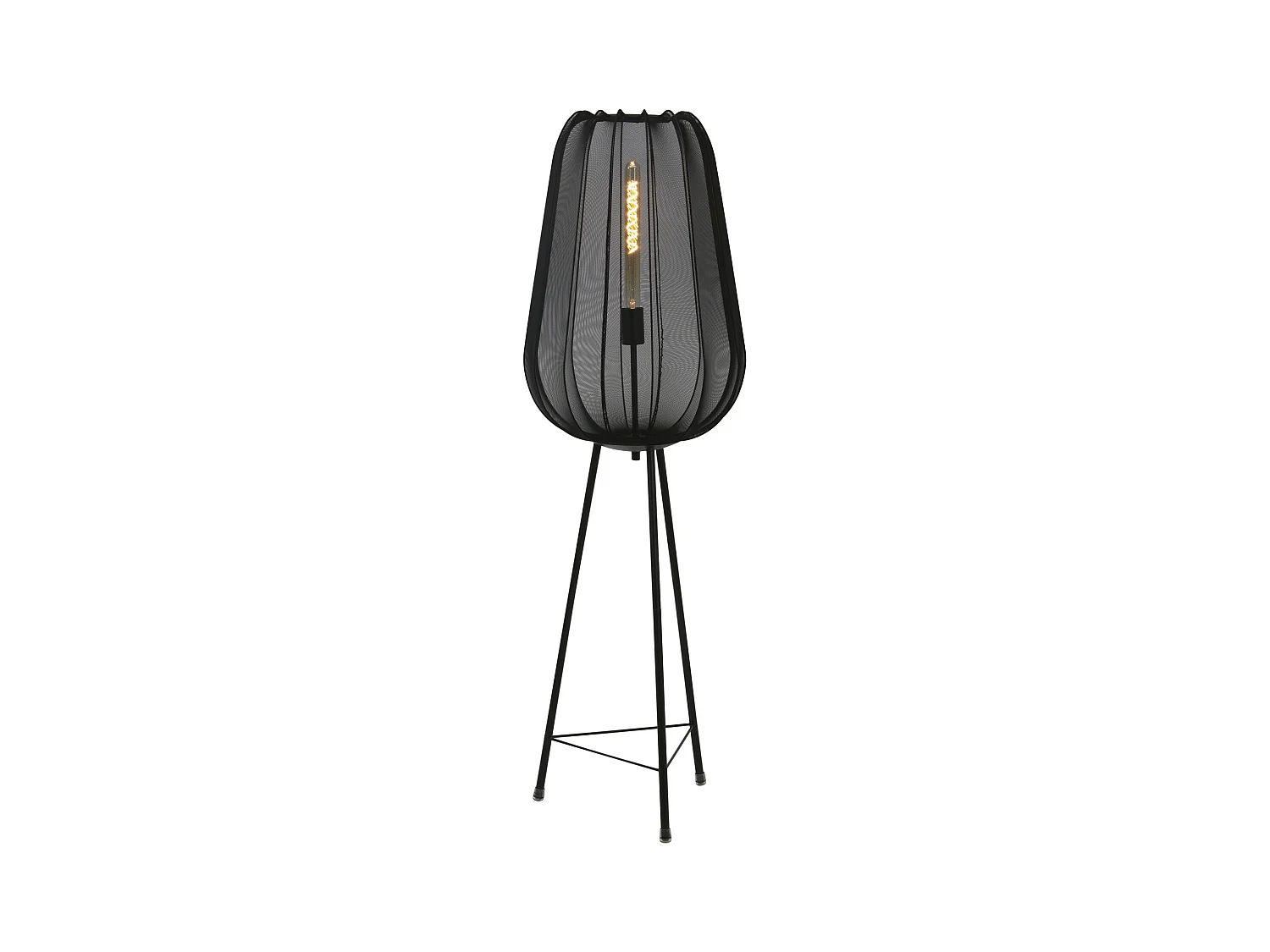 Stehleuchte PLUMERIA - 42x42x132cm - Schwarz