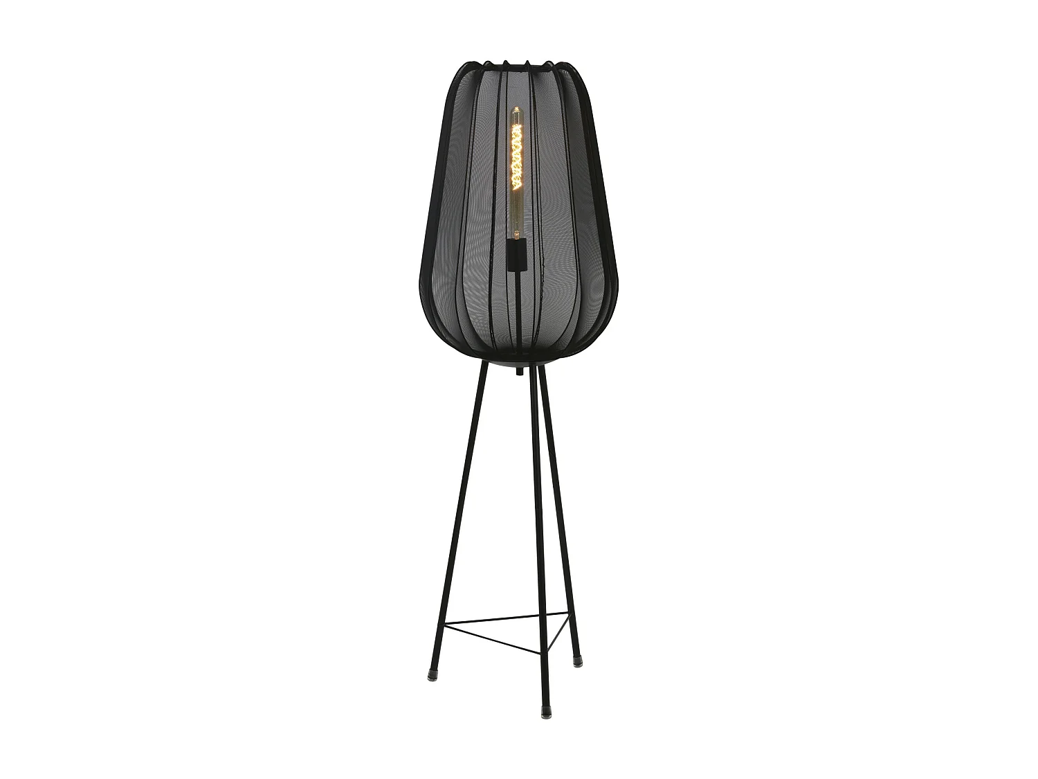 Lampadaire PLUMERIA - 42x42x132cm - Noir