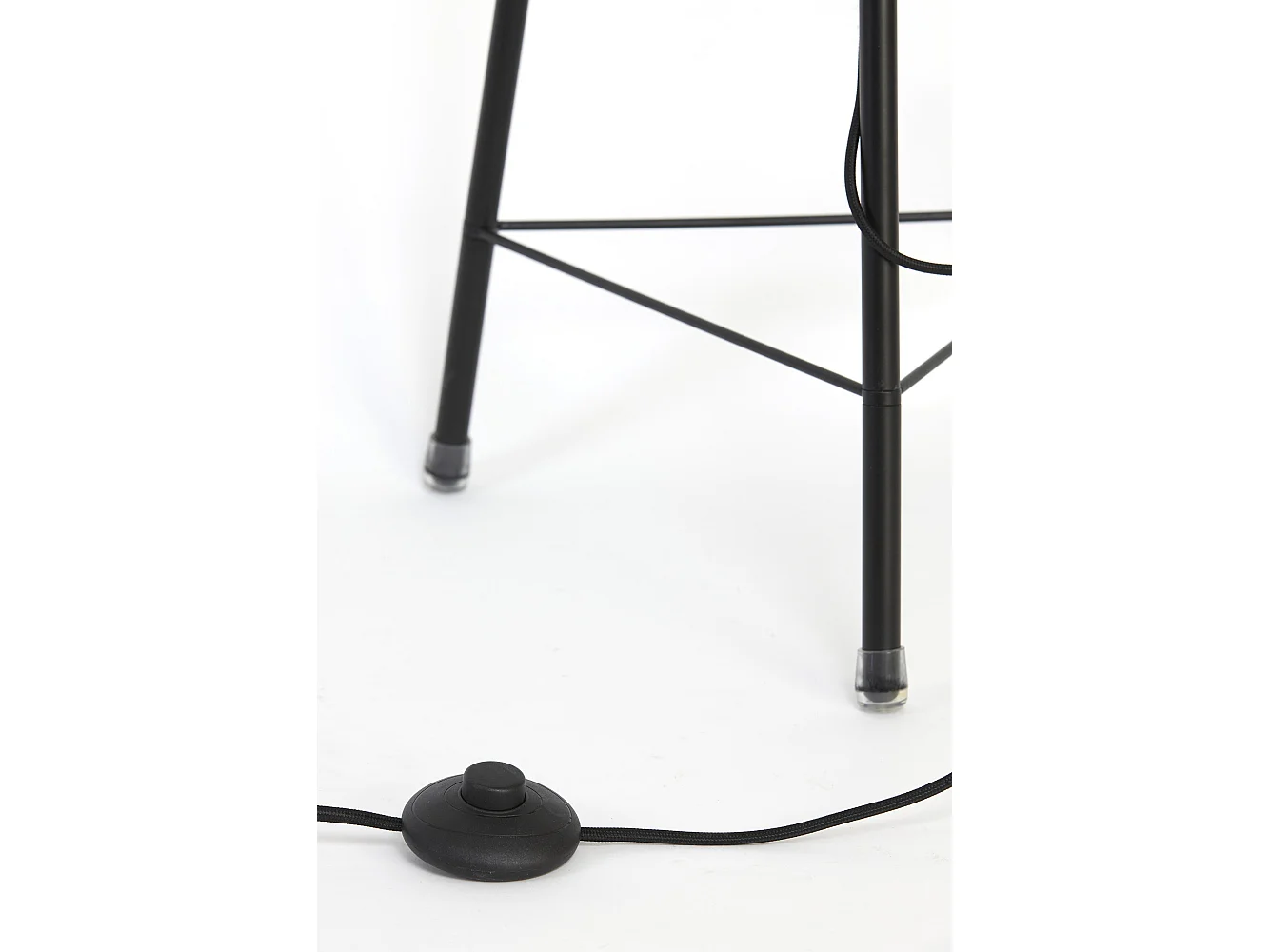 Lampadaire PLUMERIA - 42x42x132cm - Noir