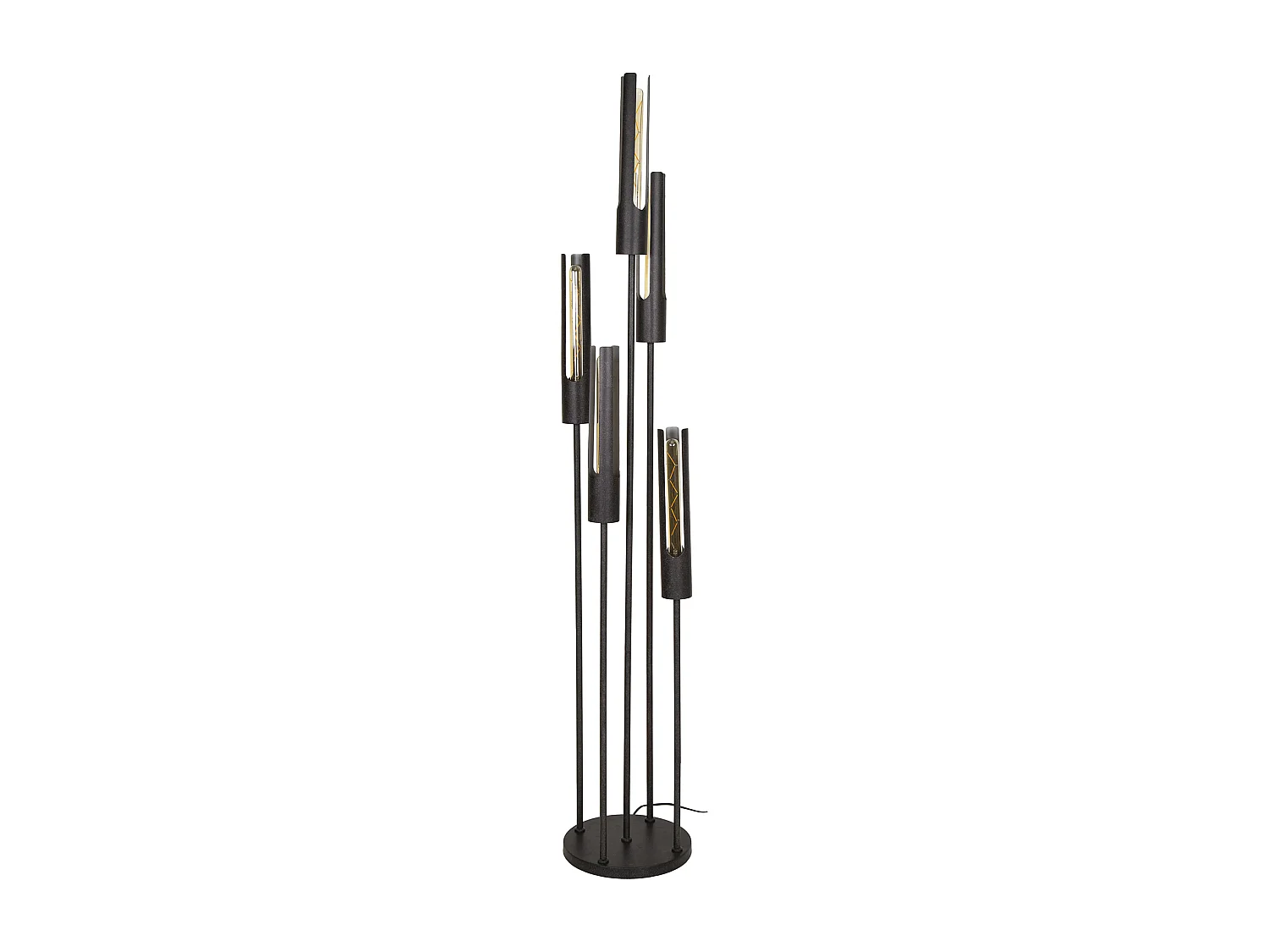 Lampadaire 5L Stepped Tube - Noir Artic