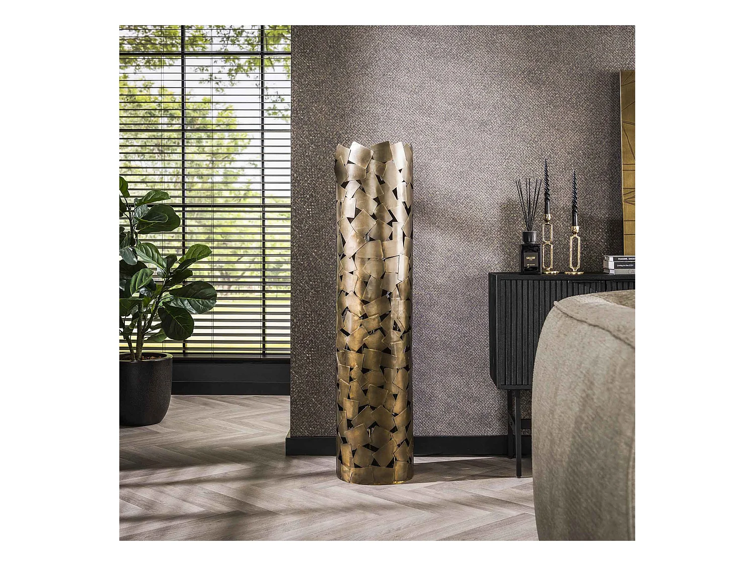 Lampadaire Patch Cylindre - Bronze Antique