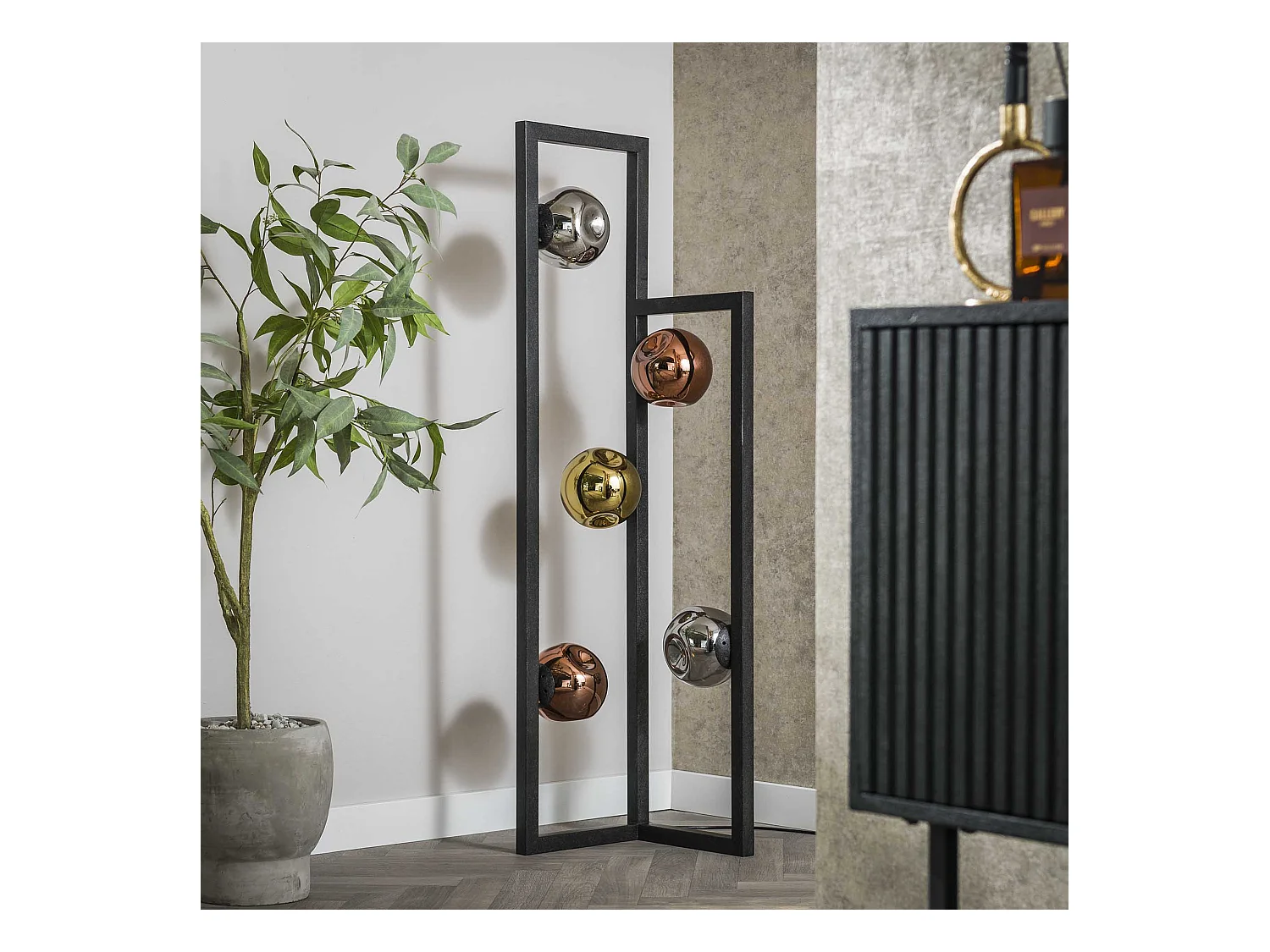 Lampadaire 5L Stellar - Noir Artic