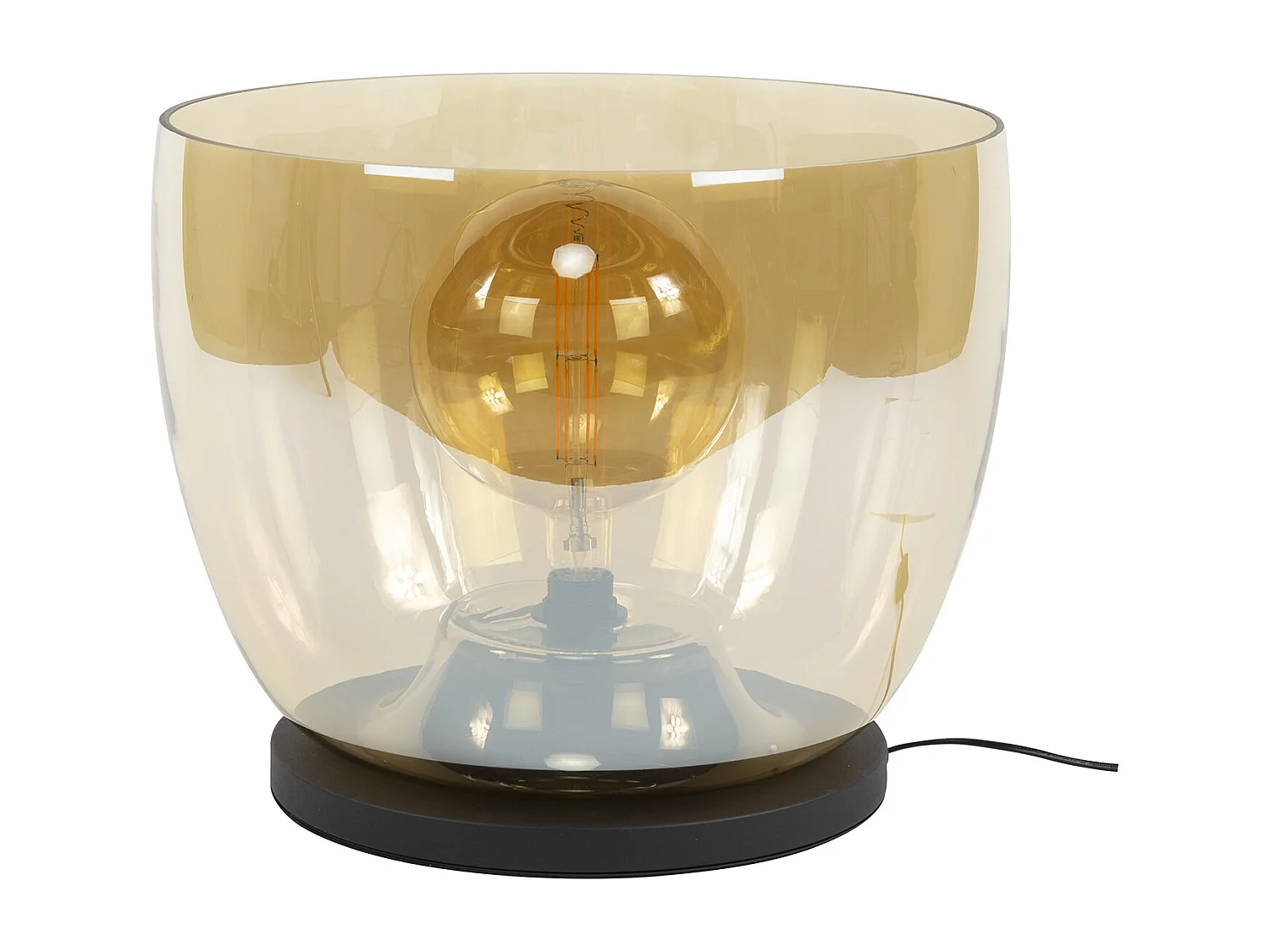 Lampadaire UP XXL - Verre ambré - Ø48