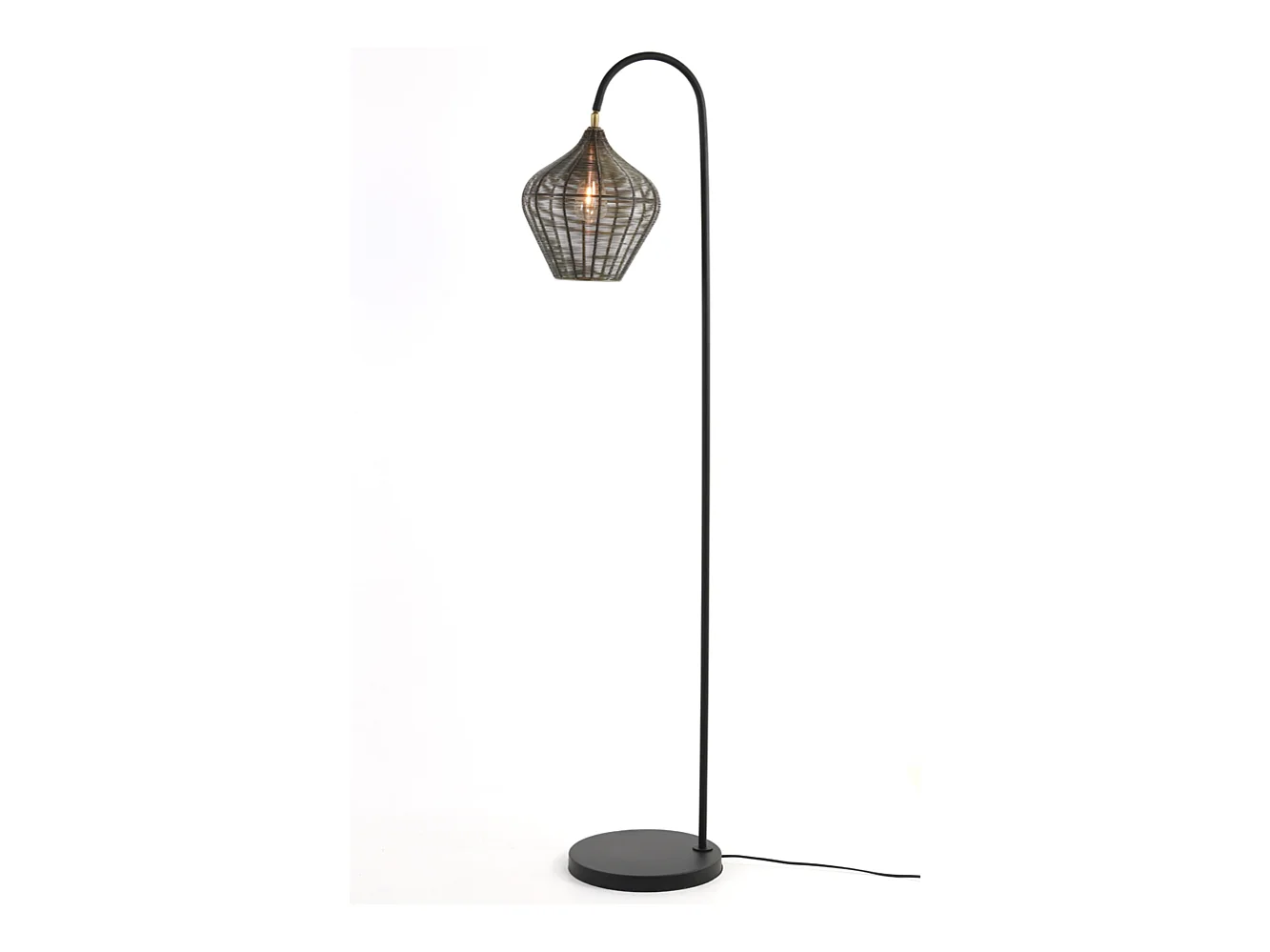 Lampadaire ALVARO - 35x30x160cm - Bronze