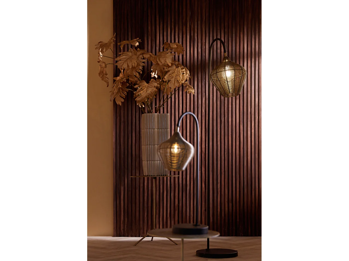 Lampadaire ALVARO - 35x30x160cm - Bronze