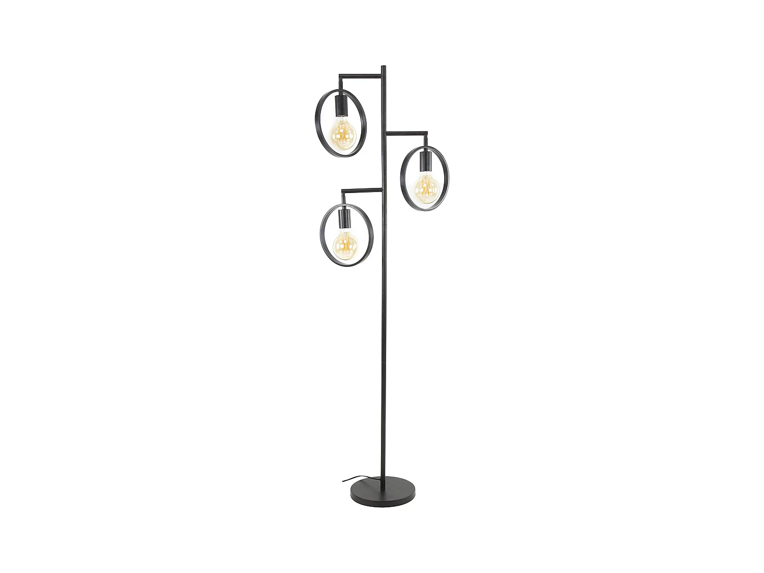 Lampadaire Ring 3 lampes - Anthracite