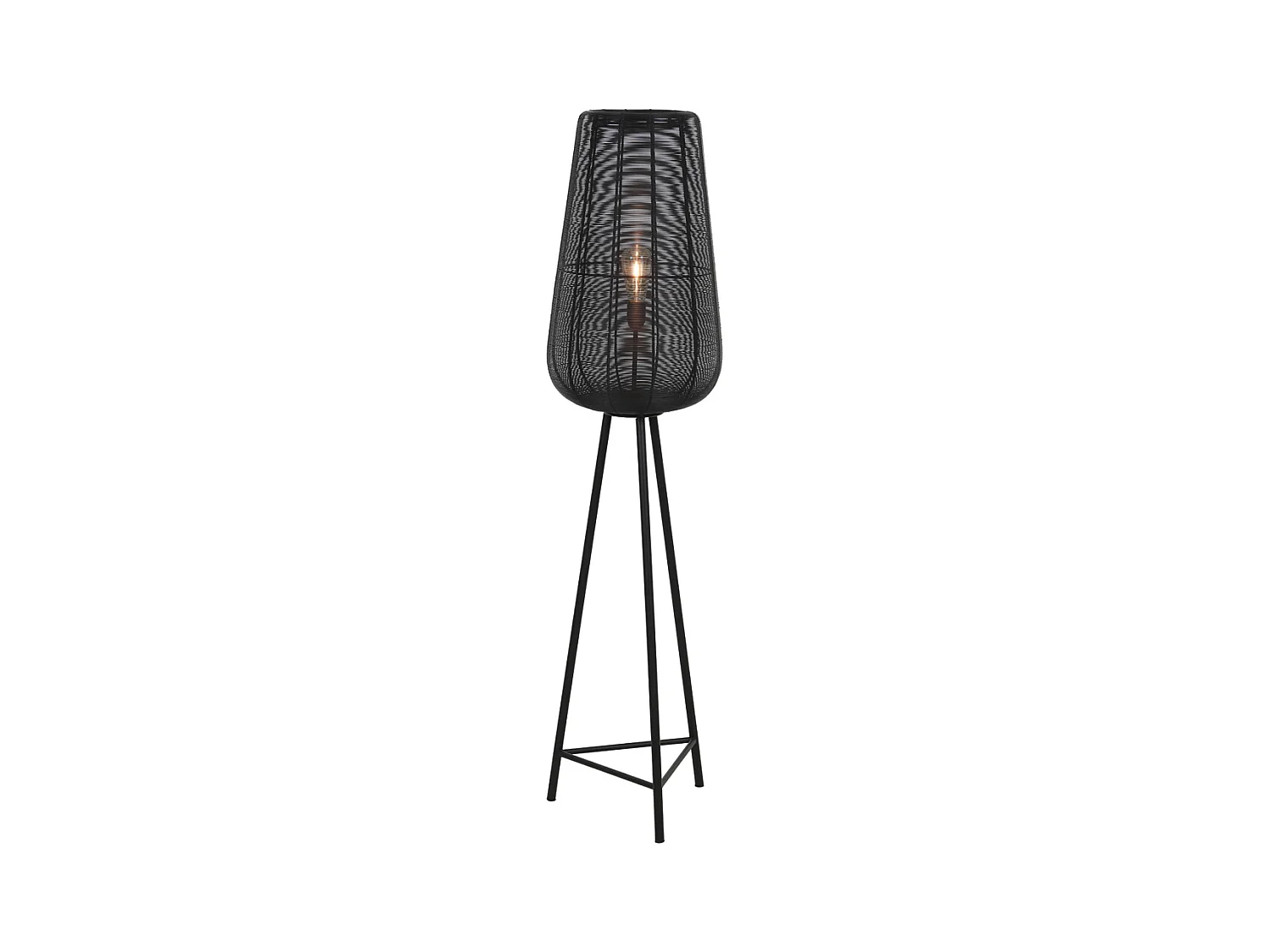 Lampadaire ADETA - Ø37x147cm - Noir